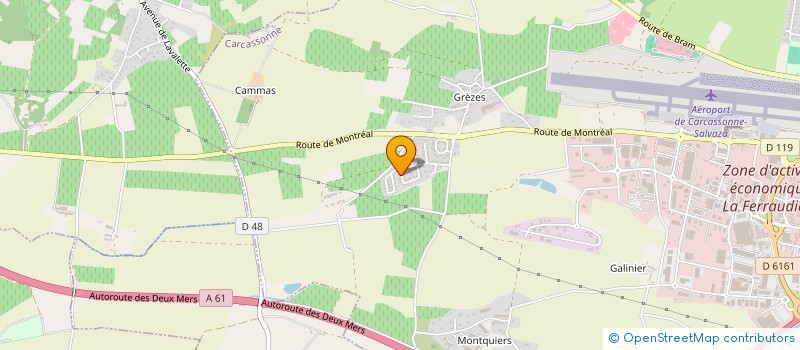 localisation de l'entreprise MONSIEUR DAMIEN CRAMBES  CARCASSONNE