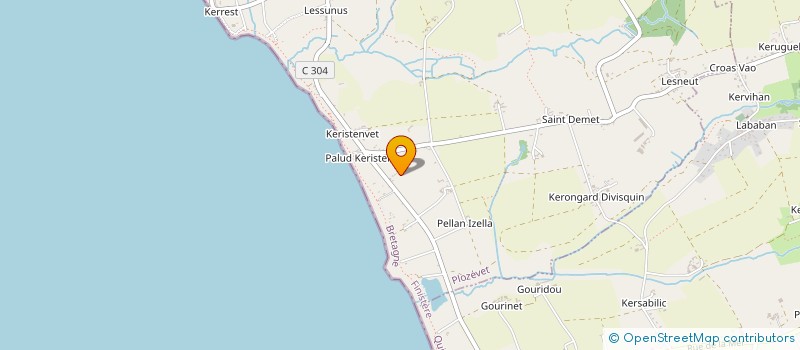 localisation de l'entreprise MONSIEUR DAMIEN CRESTINI  PLOZEVET