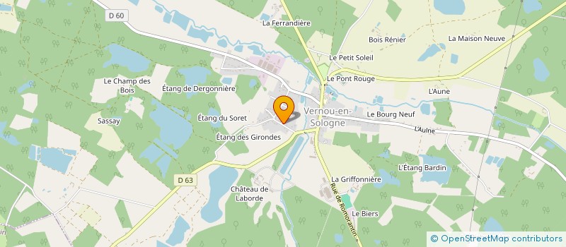 localisation de l'entreprise MONSIEUR DAMIEN CREZONNET  VERNOU-EN-SOLOGNE