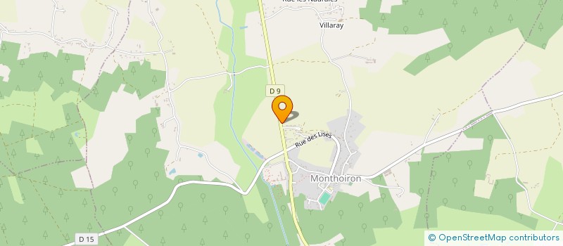 localisation de l'entreprise MONSIEUR DAMIEN CROCHU  MONTHOIRON