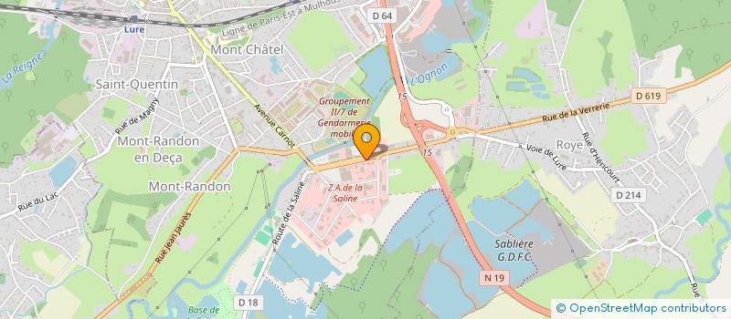 localisation de l'entreprise MONSIEUR DAMIEN CUNAT  LURE