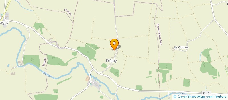 localisation de l'entreprise MONSIEUR DAMIEN CURE  FRETOY