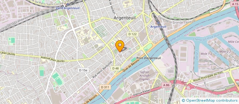 localisation de l'entreprise MONSIEUR DAMIEN CUYALA  ARGENTEUIL