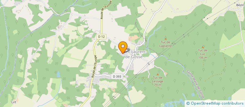 localisation de l'entreprise MONSIEUR DAMIEN DA SILVA MARTA  SAINT-LAURENT-DE-GOSSE