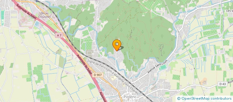 localisation de l'entreprise MONSIEUR DAMIEN DACHEUX  PIOLENC