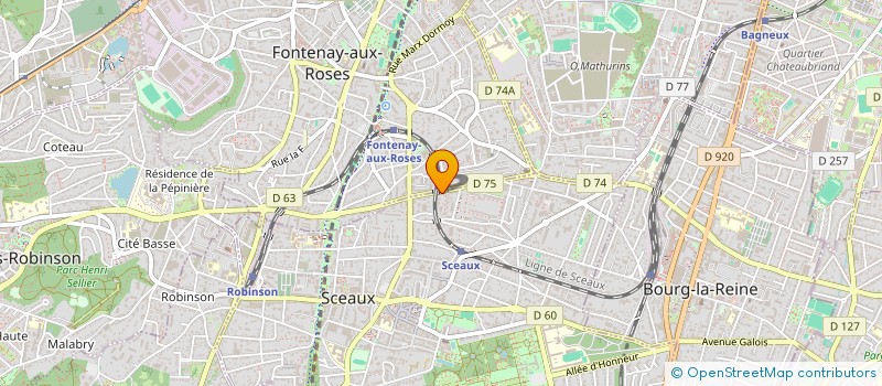 localisation de l'entreprise MONSIEUR DAMIEN DAFEAU à SCEAUX