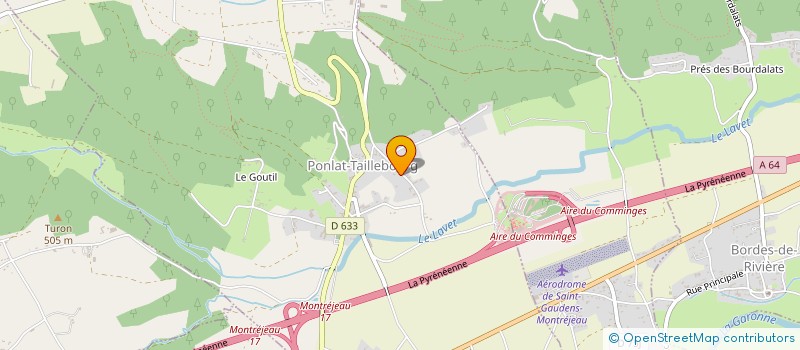 localisation de l'entreprise MONSIEUR DAMIEN DAFFOS  PONLAT-TAILLEBOURG