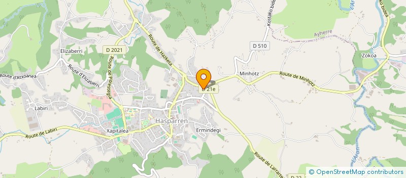 localisation de l'entreprise MONSIEUR DAMIEN DAMBRINE  HASPARREN