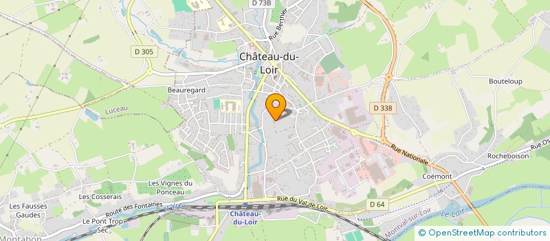 localisation de l'entreprise MONSIEUR DAMIEN DARONDEAU  MONTVAL-SUR-LOIR