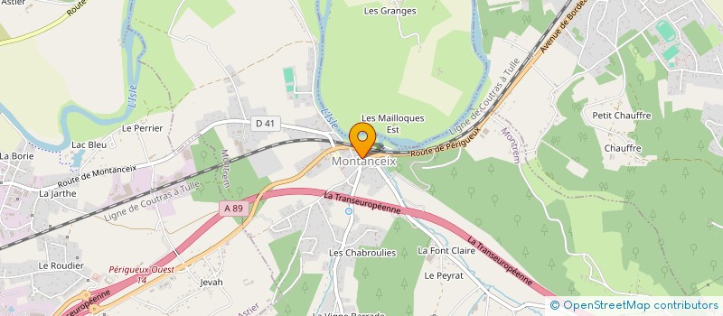 localisation de l'entreprise MONSIEUR DAMIEN DAURIAC  NEUVIC