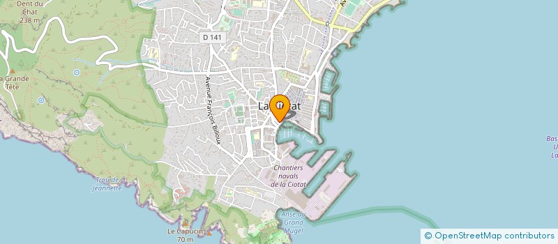 localisation de l'entreprise MONSIEUR DAMIEN DAUVIER  LA CIOTAT