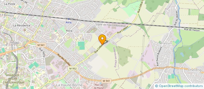 localisation de l'entreprise MONSIEUR DAMIEN DAVID  VILLENEUVE-D'ASCQ