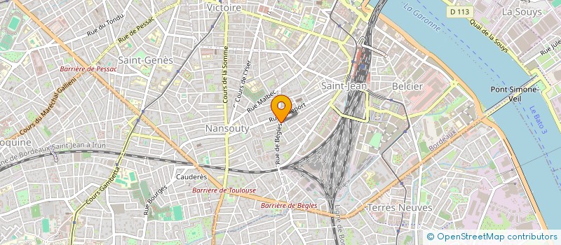 localisation de l'entreprise MONSIEUR DAMIEN DAVID  BORDEAUX