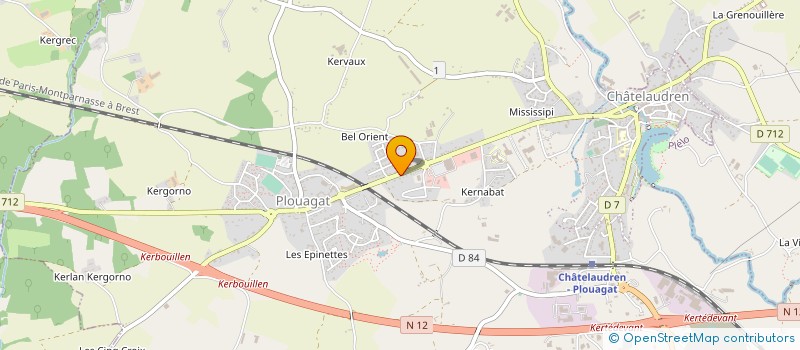 localisation de l'entreprise MONSIEUR DAMIEN DE ARAUJO à SAINT-BRIEUC