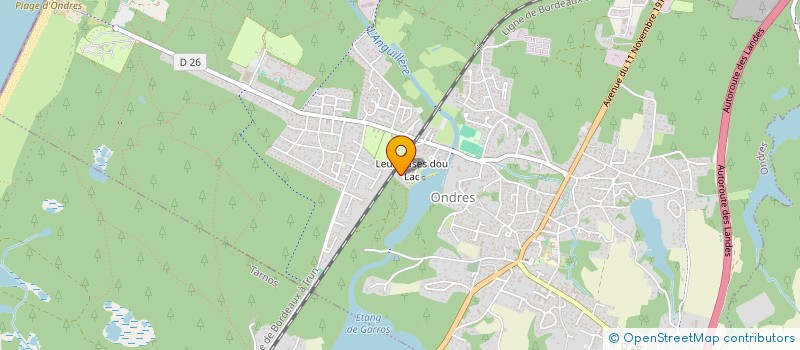 localisation de l'entreprise MONSIEUR DAMIEN DE FILIPPO  ONDRES