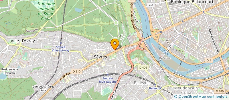 localisation de l'entreprise MONSIEUR DAMIEN DE VOLKOVITCH à SEVRES