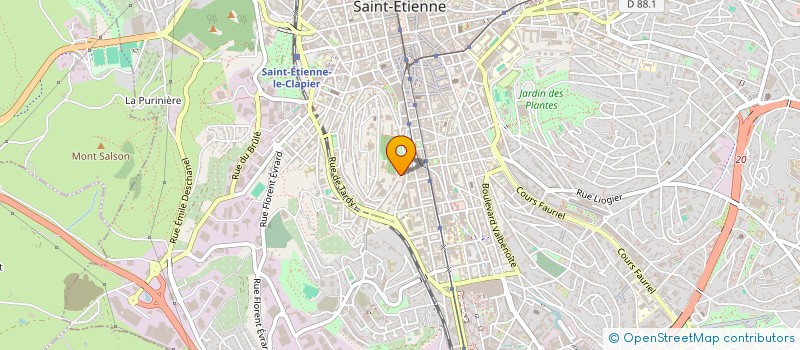 localisation de l'entreprise MONSIEUR DAMIEN DE WITTE  SAINT-ETIENNE