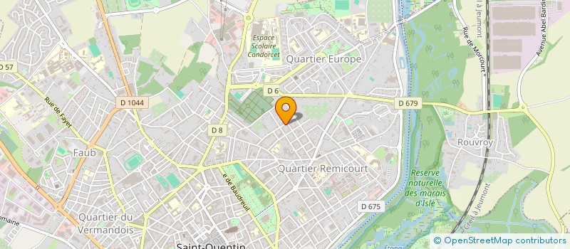 localisation de l'entreprise MONSIEUR DAMIEN DEBAUVE à SAINT-QUENTIN