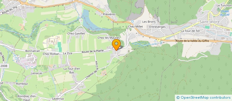 localisation de l'entreprise MONSIEUR DAMIEN DECHOSAL  LA TOUR