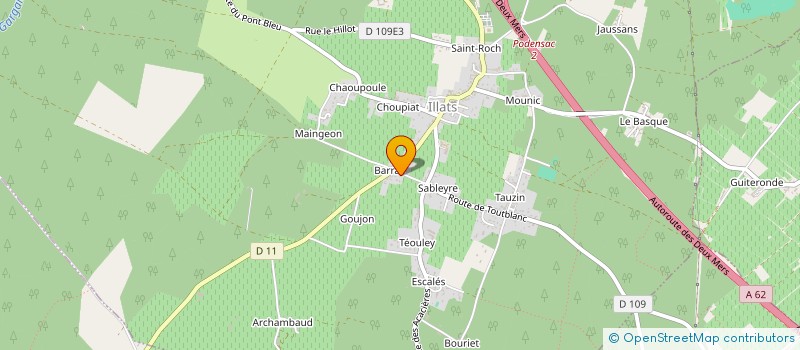 localisation de l'entreprise MONSIEUR DAMIEN DECKER  ILLATS