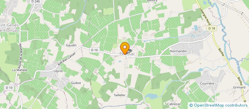 localisation de l'entreprise MONSIEUR DAMIEN DEFONTAINE  PERISSAC