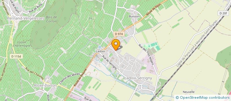 localisation de l'entreprise MONSIEUR DAMIEN DEGUISE  LADOIX-SERRIGNY