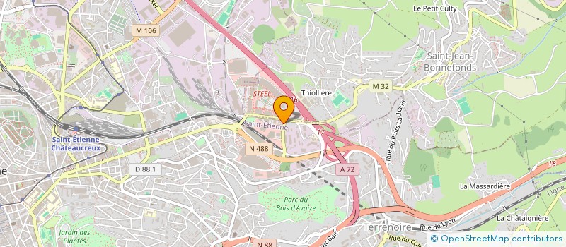 localisation de l'entreprise MONSIEUR DAMIEN DEJOYE  SAINT-ETIENNE