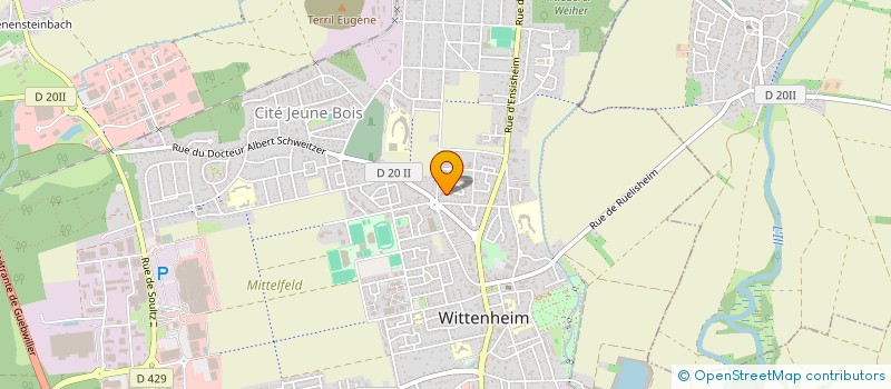 localisation de l'entreprise MONSIEUR DAMIEN DEL NEGRO  WITTENHEIM