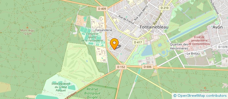 localisation de l'entreprise MONSIEUR DAMIEN DELAPORTE  FONTAINEBLEAU