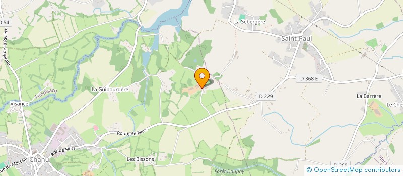 localisation de l'entreprise MONSIEUR DAMIEN DELARCHAND  CHANU