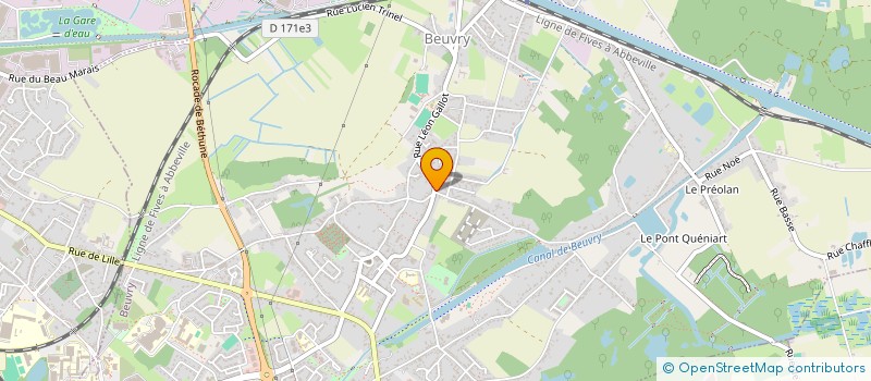 localisation de l'entreprise MONSIEUR DAMIEN DELAUTRE  BEUVRY