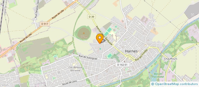 localisation de l'entreprise MONSIEUR DAMIEN DELEFOSSE  HARNES