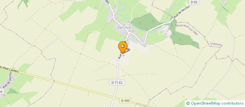 localisation de l'entreprise MONSIEUR DAMIEN DELEPINE  VERCHIN