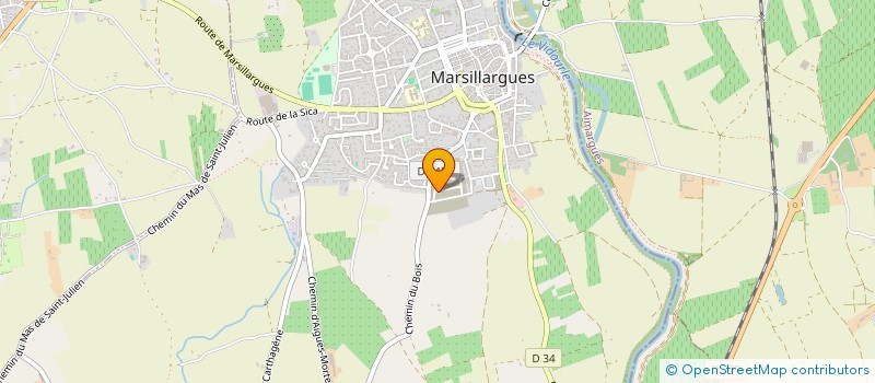 localisation de l'entreprise MONSIEUR DAMIEN DELEUZE  MARSILLARGUES