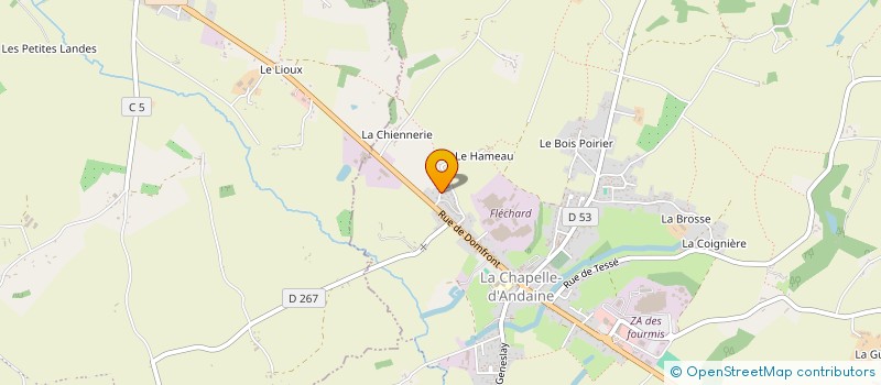 localisation de l'entreprise MONSIEUR DAMIEN DELMAS à RIVES D'ANDAINE
