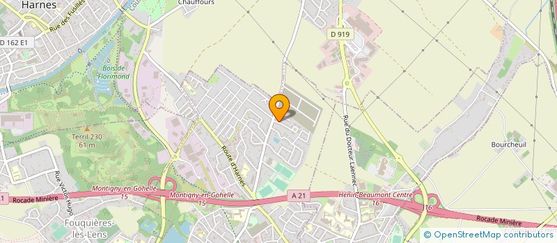 localisation de l'entreprise MONSIEUR DAMIEN DELTOMBE  HARNES