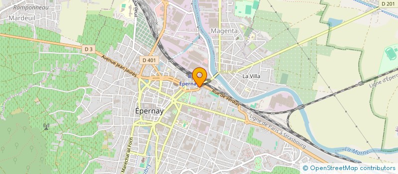 localisation de l'entreprise MONSIEUR DAMIEN DEMAILLY à EPERNAY