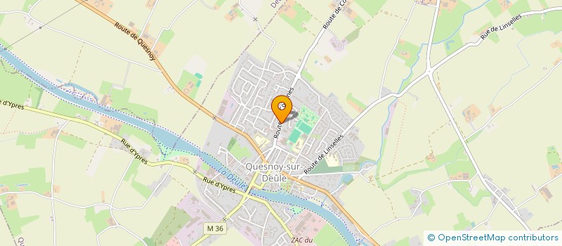 localisation de l'entreprise MONSIEUR DAMIEN DEMON  QUESNOY-SUR-DEULE