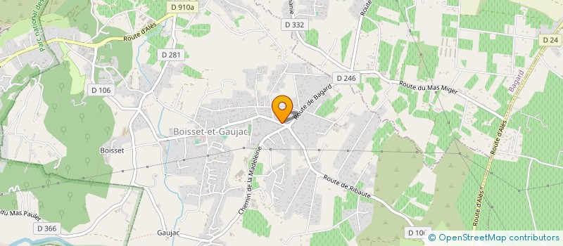 localisation de l'entreprise MONSIEUR DAMIEN DEMONTANT  BOISSET-ET-GAUJAC