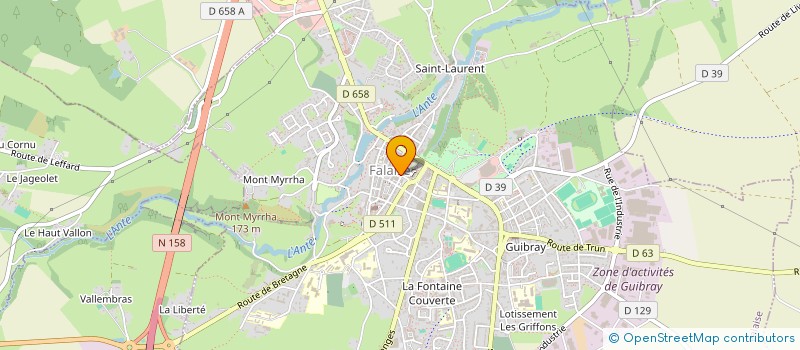 localisation de l'entreprise MONSIEUR DAMIEN DENIAU à FALAISE