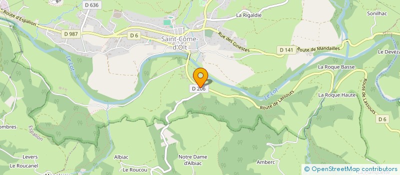 localisation de l'entreprise MONSIEUR DAMIEN DENIBAUD  SAINT-COME-D'OLT