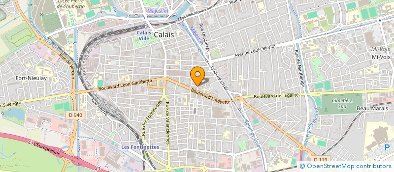 localisation de l'entreprise MONSIEUR DAMIEN DENIS  CALAIS