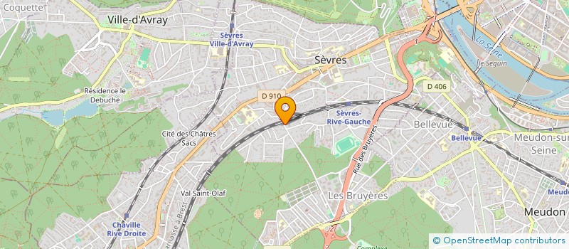 localisation de l'entreprise MONSIEUR DAMIEN DEOM  SEVRES