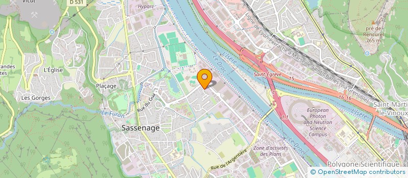 localisation de l'entreprise MONSIEUR DAMIEN DEPOILLY  SASSENAGE