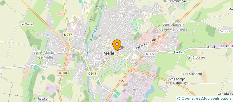 localisation de l'entreprise MONSIEUR DAMIEN DESSAIVRE  MELLE