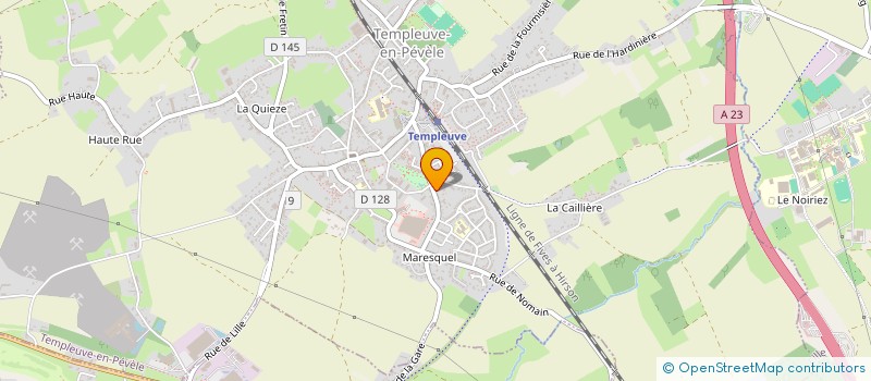 localisation de l'entreprise MONSIEUR DAMIEN DESTAILLEUR  TEMPLEUVE-EN-PEVELE