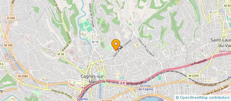 localisation de l'entreprise MONSIEUR DAMIEN DEUBRAS à CAGNES-SUR-MER