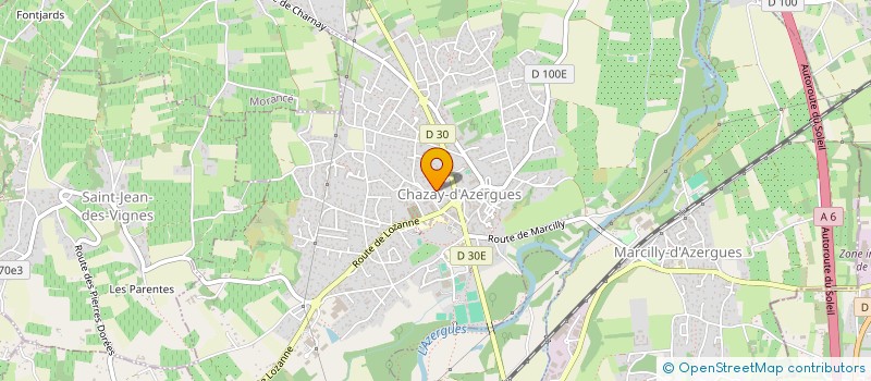 localisation de l'entreprise MONSIEUR DAMIEN DEVESSIERE  CHAZAY-D'AZERGUES