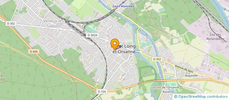 localisation de l'entreprise MONSIEUR DAMIEN DICHE  MORET-LOING-ET-ORVANNE