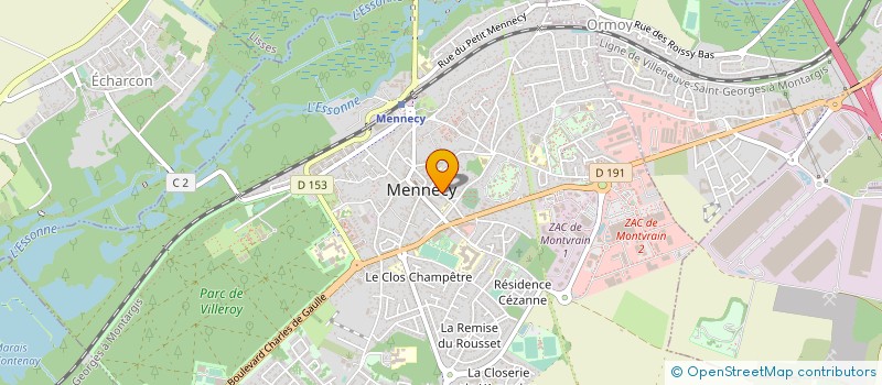 localisation de l'entreprise MONSIEUR DAMIEN DICK à MENNECY
